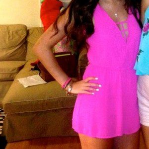 Pink Caged Charyli Romper